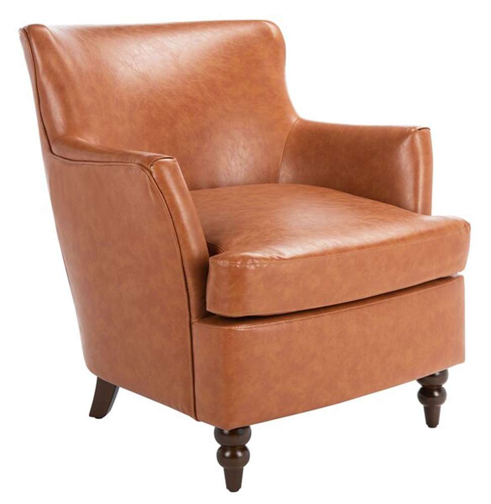 Safavieh - Levin Accent Chair - Cognac - ACH4008A veiw 3