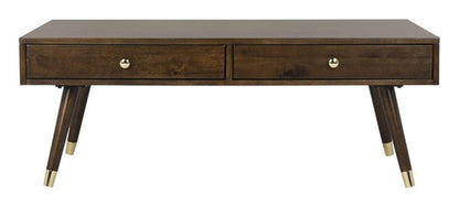 Safavieh - Levinson Gold Cap Coffee Table - Brown - FOX6304A veiw 1