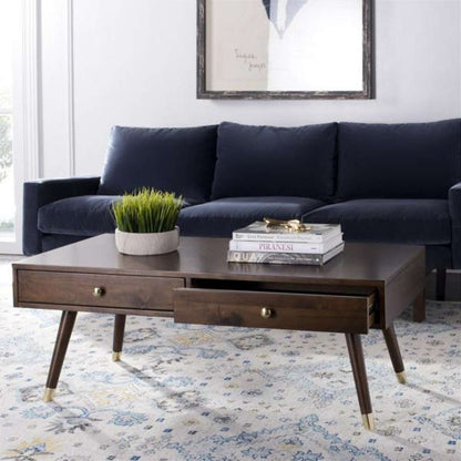 Safavieh - Levinson Gold Cap Coffee Table - Brown - FOX6304A veiw 2