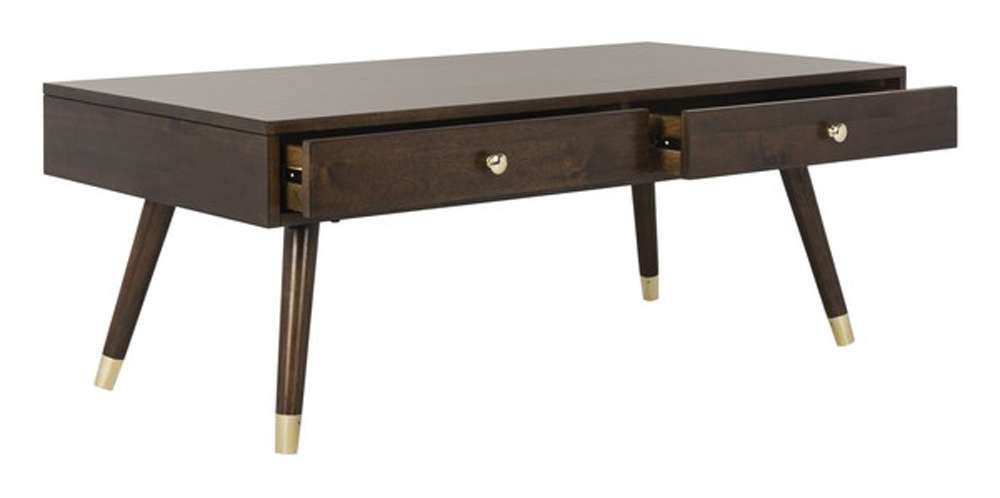 Safavieh - Levinson Gold Cap Coffee Table - Brown - FOX6304A veiw 3