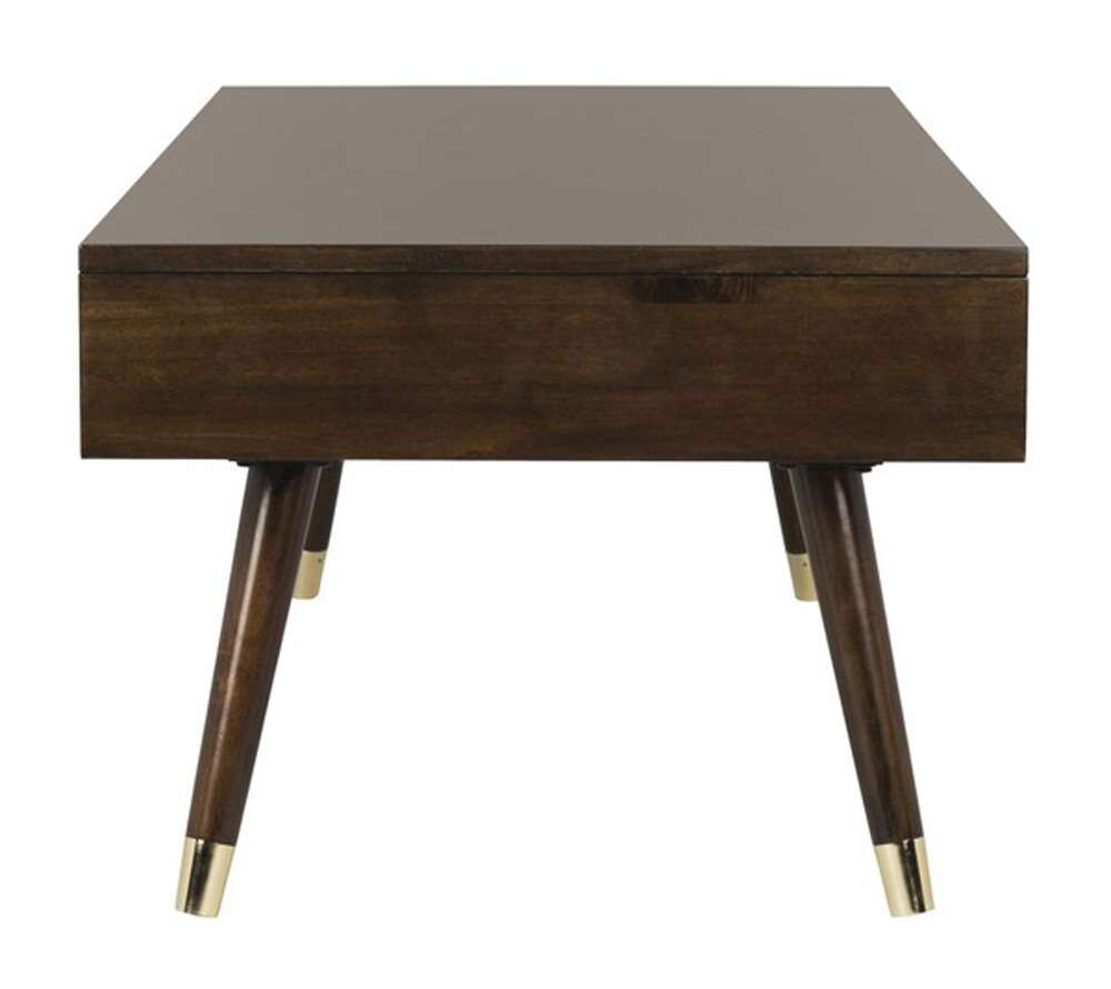 Safavieh - Levinson Gold Cap Coffee Table - Brown - FOX6304A veiw 4