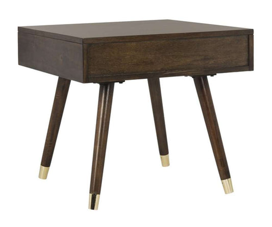 Safavieh - Levinson Gold Cap End Table - Brown - FOX6305A veiw 1