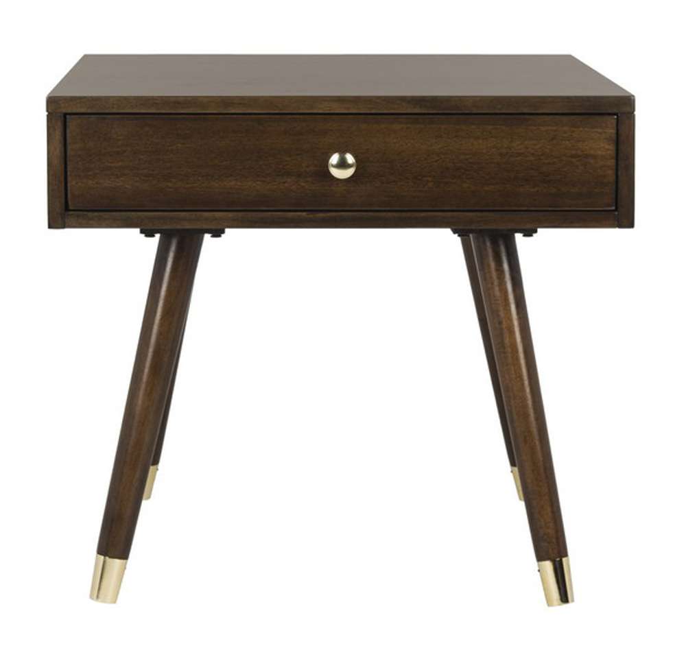Safavieh - Levinson Gold Cap End Table - Brown - FOX6305A veiw 2