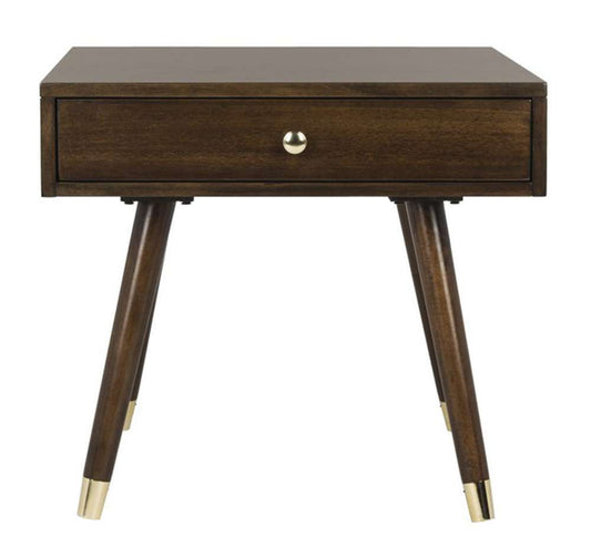 Safavieh - Levinson Gold Cap End Table - Brown - FOX6305A veiw 2