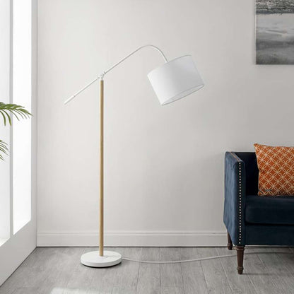 Safavieh - Levitt 61 Inch Floor Lamp - White - Natural - FLL4134A veiw 1