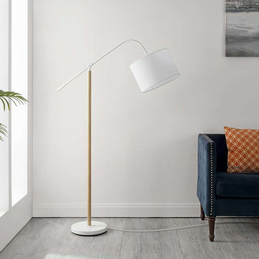 Safavieh - Levitt 61 Inch Floor Lamp - White - Natural - FLL4134A veiw 1