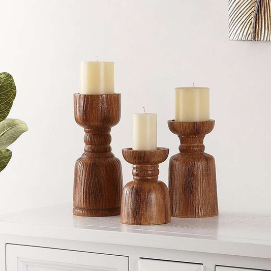 Safavieh - Lia Set Of 3 Candle Holder - Brown - RDC1202A-SET3 veiw 1