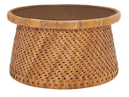 Safavieh - Couture - Lianne Rattan Rd Coffee Table - Natural - CWK2002A veiw 1
