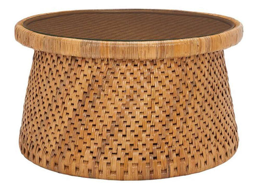 Safavieh - Couture - Lianne Rattan Rd Coffee Table - Natural - CWK2002A veiw 1