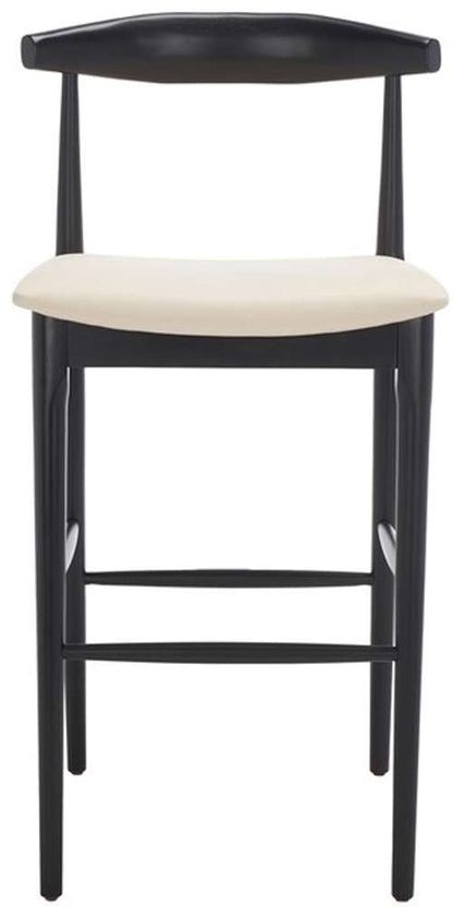 Safavieh - Lionel Retro Barstool - Black - Creme - BST1503A veiw 1