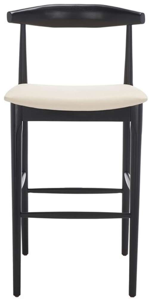 Safavieh - Lionel Retro Barstool - Black - Creme - BST1503A veiw 1