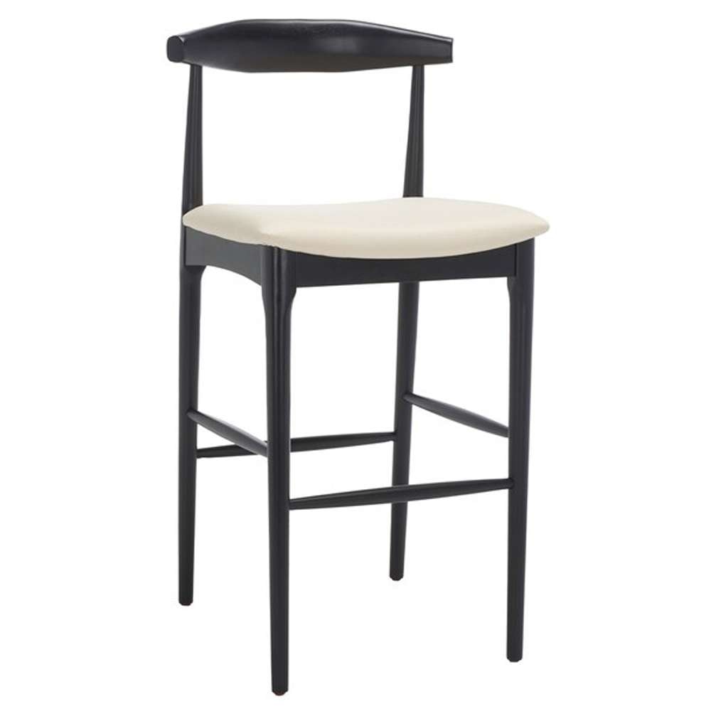 Safavieh - Lionel Retro Barstool - Black - Creme - BST1503A veiw 3
