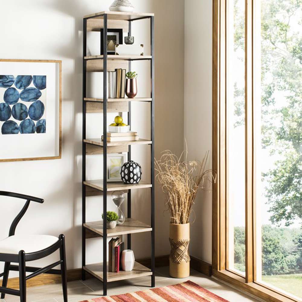 Safavieh - Lisa Etagere - Oak - Black - FOX4275A veiw 3