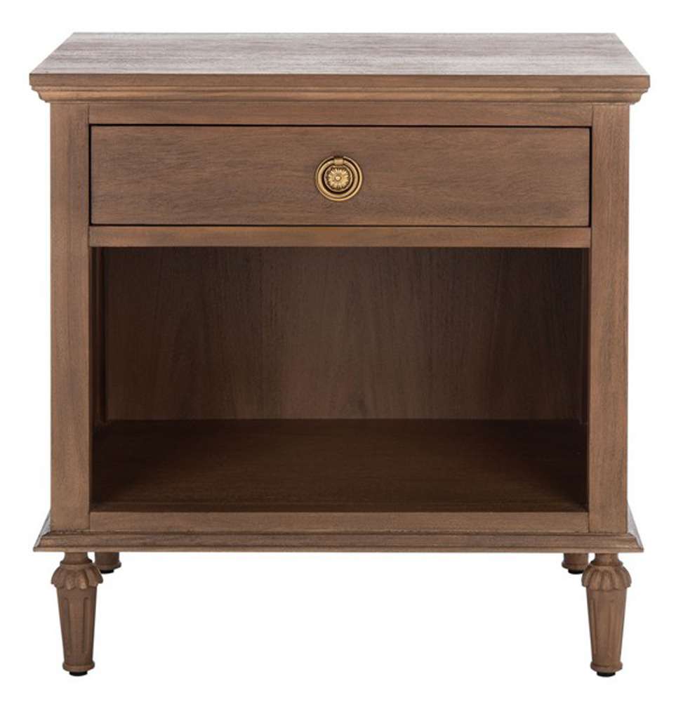 Safavieh - Couture - Lisabet 1 Drawer Wd Nightstand - Brown - SFV7704A veiw 1