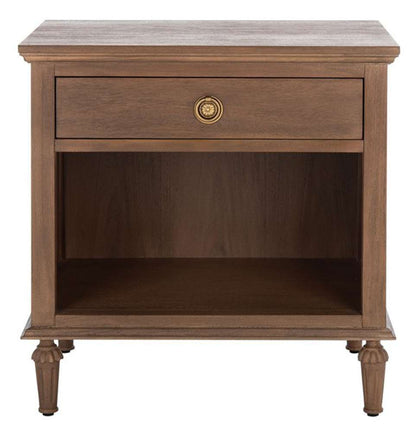 Safavieh - Couture - Lisabet 1 Drawer Wd Nightstand - Brown - SFV7704A veiw 1