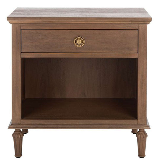 Safavieh - Couture - Lisabet 1 Drawer Wd Nightstand - Brown - SFV7704A veiw 1
