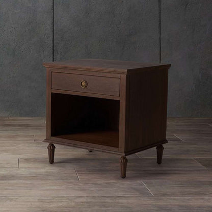 Safavieh - Couture - Lisabet 1 Drawer Wd Nightstand - Brown - SFV7704A veiw 3