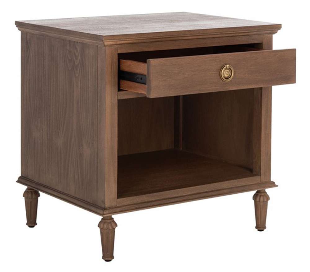 Safavieh - Couture - Lisabet 1 Drawer Wd Nightstand - Brown - SFV7704A veiw 4