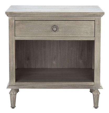 Safavieh - Couture - Lisabet 1 Drawer Wd Nightstand - Light Grey - SFV7704C veiw 1