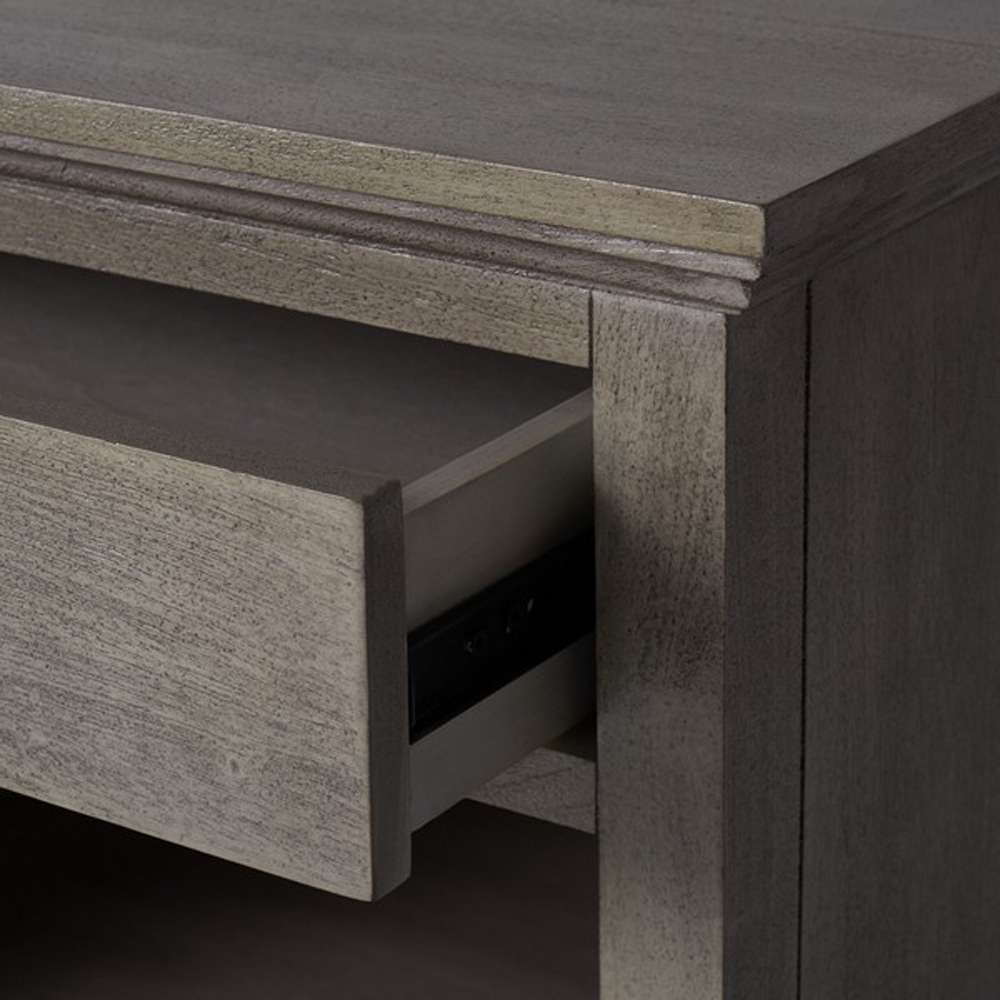 Safavieh - Couture - Lisabet 1 Drawer Wd Nightstand - Light Grey - SFV7704C veiw 2