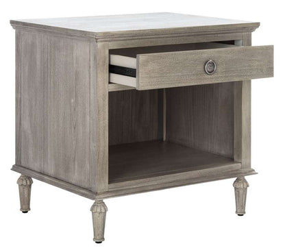 Safavieh - Couture - Lisabet 1 Drawer Wd Nightstand - Light Grey - SFV7704C veiw 4