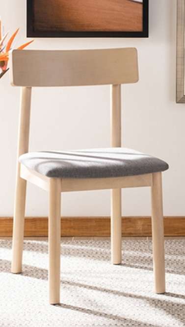 Safavieh - Lizette Retro Dining Chair - White Oak - Grey  (Set of 2) - DCH1002A-SET2 veiw 1