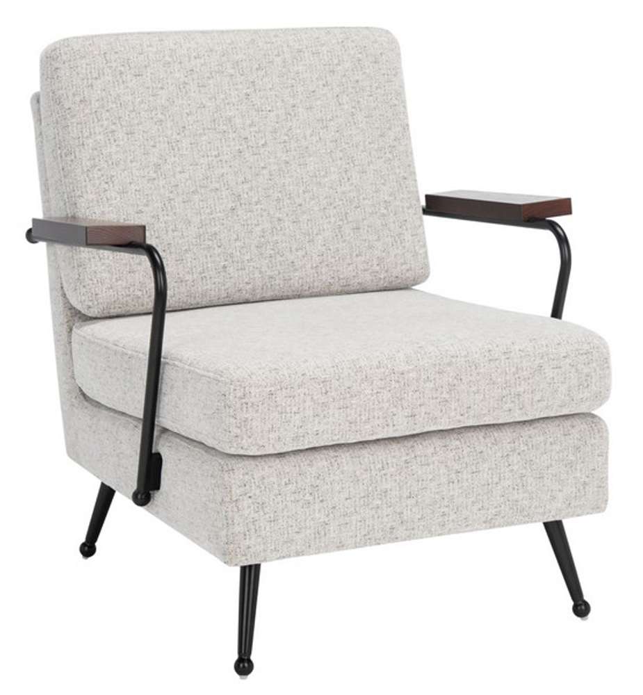 Safavieh - Lohan Arm Chair - Light Grey - Gold - ACH5201A veiw 3