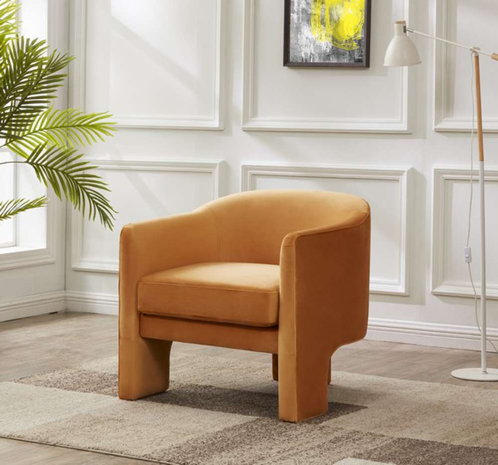 Safavieh - Couture - Londyn Accent Chair - Pumpkin - SFV4770C veiw 2