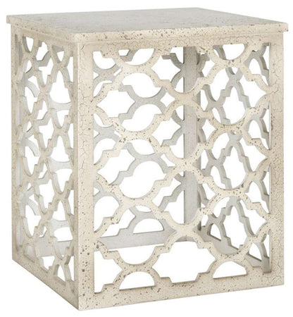 Safavieh - Lonny End Table - Distressed - White - AMH1507A veiw 3