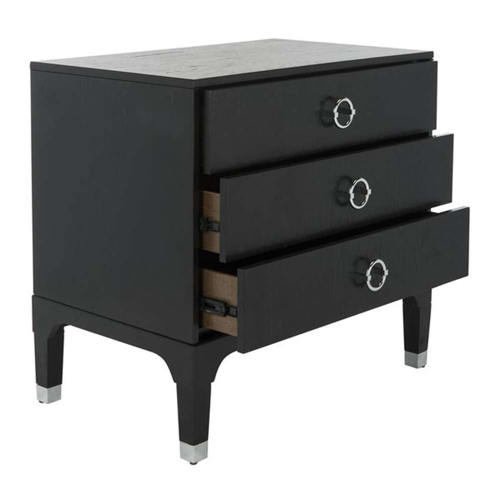 Safavieh - Lorna Night Stand - Black - FOX6232A veiw 3