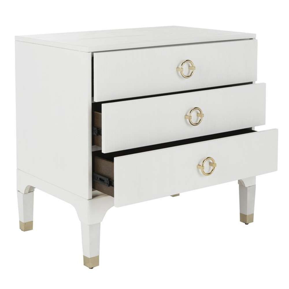 Safavieh - Lorna Night Stand - White - FOX6232C veiw 3