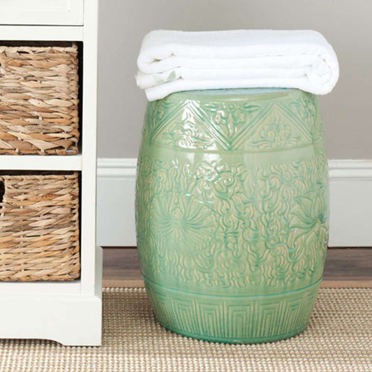 Safavieh - Lotus Garden Stool - Light Green - ACS4502A veiw 2