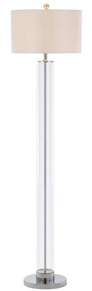 Safavieh - Lovato Floor Lamp - Chrome - Clear - FLL4017A veiw 2