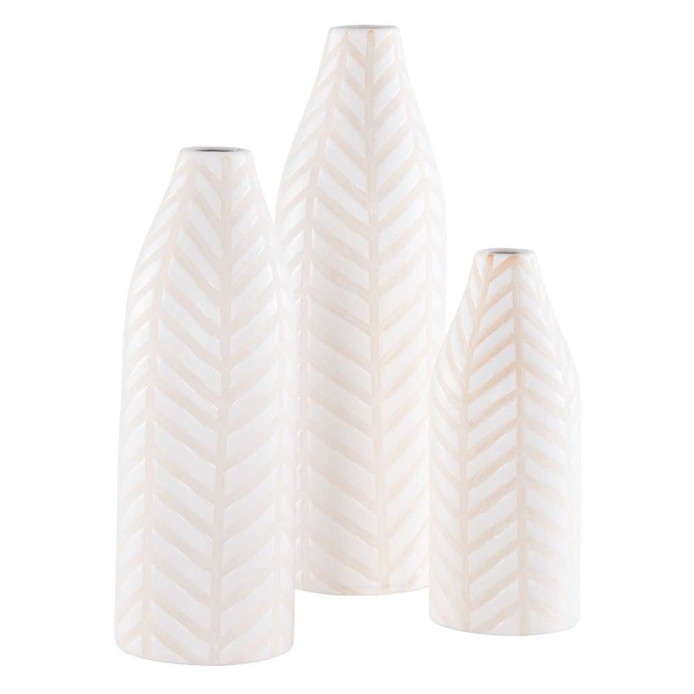Safavieh - Lovetta Ceramic Vase - Cream - RDC4007A-SET3 veiw 1