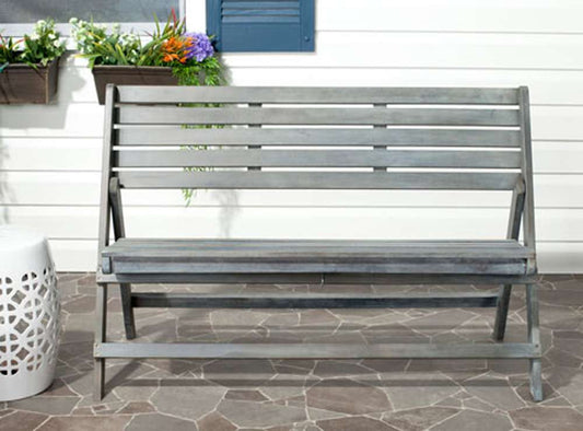 Safavieh - Luca Folding Bench - Ash Grey - FOX6705A veiw 2