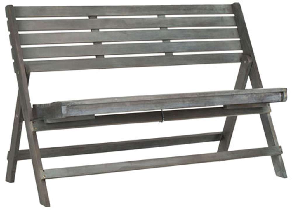 Safavieh - Luca Folding Bench - Ash Grey - FOX6705A veiw 3
