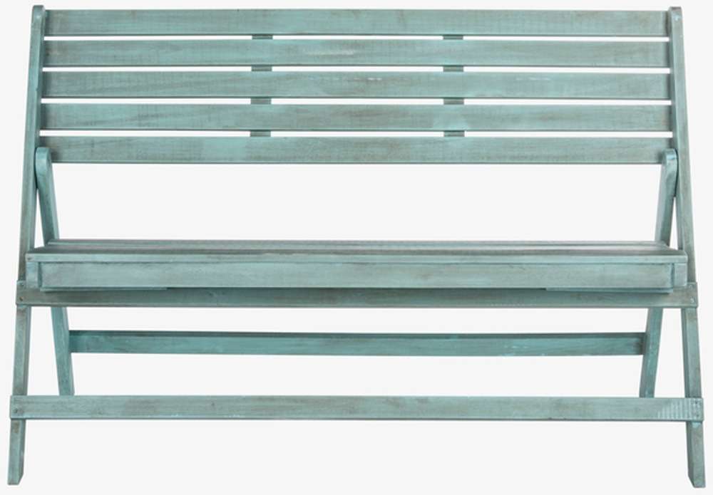 Safavieh - Luca Folding Bench - Beach House Blu - FOX6705C veiw 1