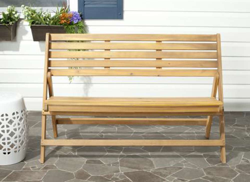 Safavieh - Luca Folding Bench - Natural - FOX6705B veiw 2