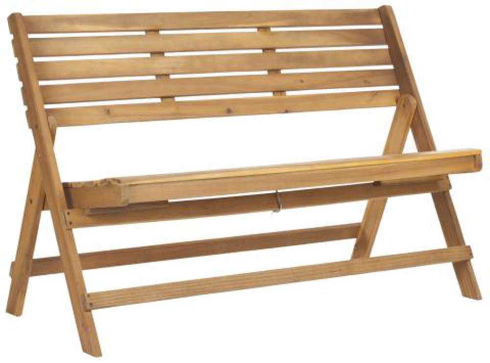 Safavieh - Luca Folding Bench - Natural - FOX6705B veiw 3
