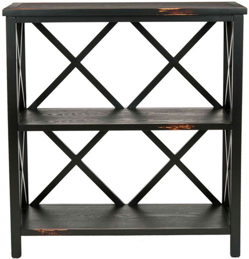 Safavieh - Lucas Low Etagere - Distressed - Black - AMH6501A veiw 1