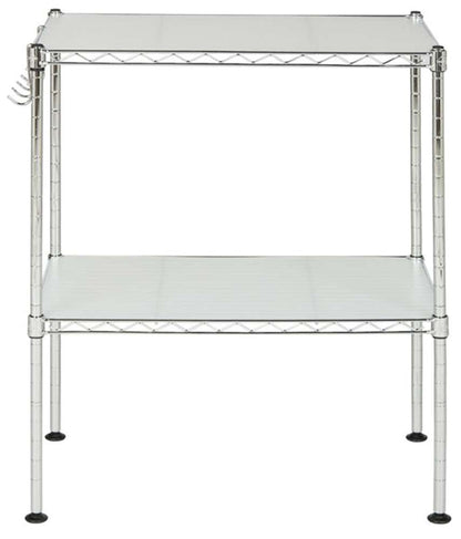 Safavieh - Lucien 2 Tier Microwave Rack - Chrome - HAC1025A veiw 1