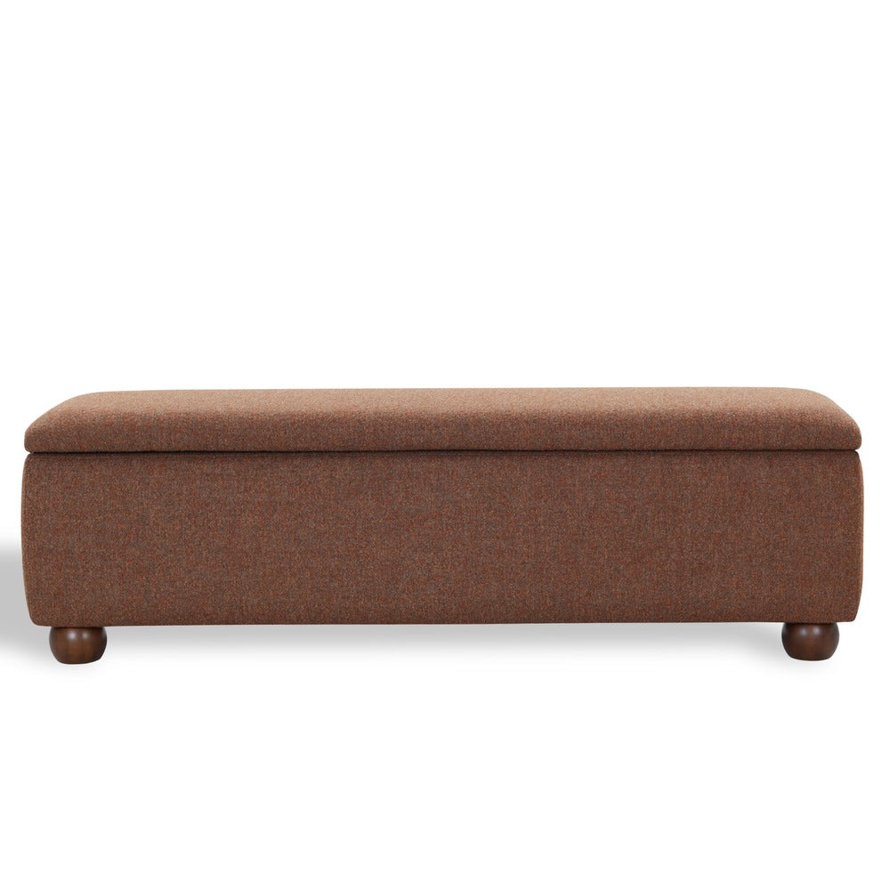 Safavieh - Lucija Boucle Storage Bench / Burnt Orange - SFV5153C view 1