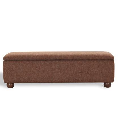Safavieh - Lucija Boucle Storage Bench / Burnt Orange - SFV5153C view 1