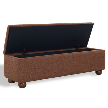 Safavieh - Lucija Boucle Storage Bench / Burnt Orange - SFV5153C view 4