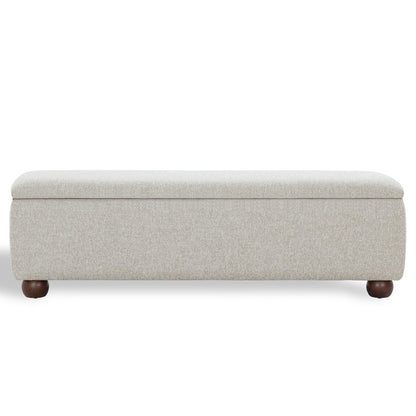 Safavieh - Lucija Boucle Storage Bench / Tan - SFV5153A view 1
