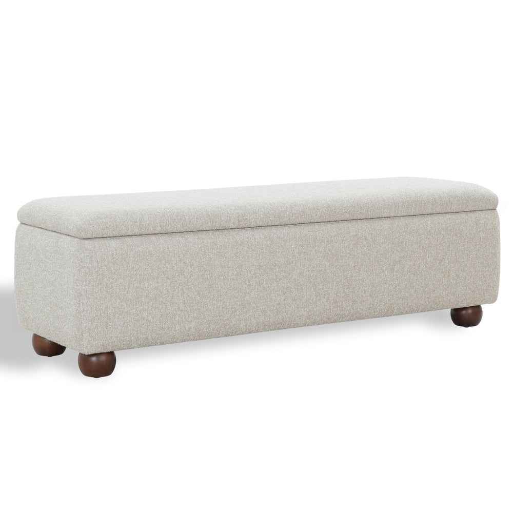 Safavieh - Lucija Boucle Storage Bench / Tan - SFV5153A view 3