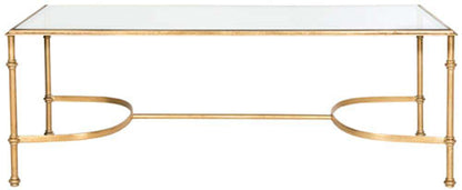 Safavieh - Lucille Coffee Table - Gold - Clear - FOX2549A veiw 1