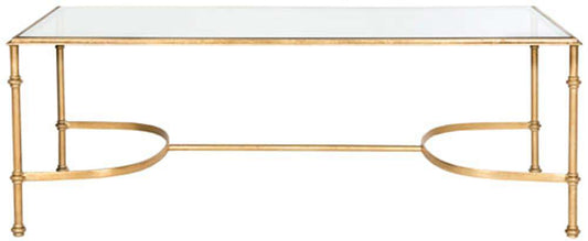 Safavieh - Lucille Coffee Table - Gold - Clear - FOX2549A veiw 1