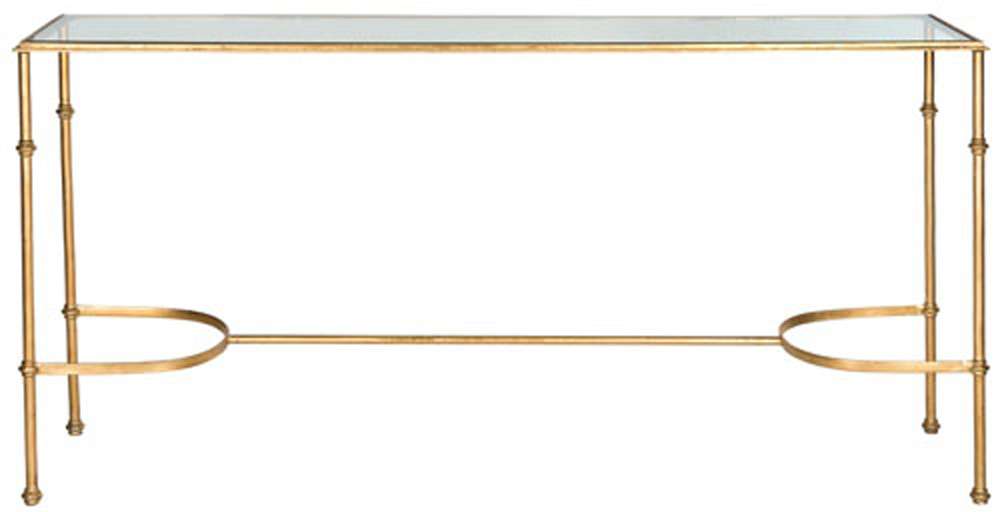 Safavieh - Lucille Console - Gold - Clear - FOX2548A veiw 1