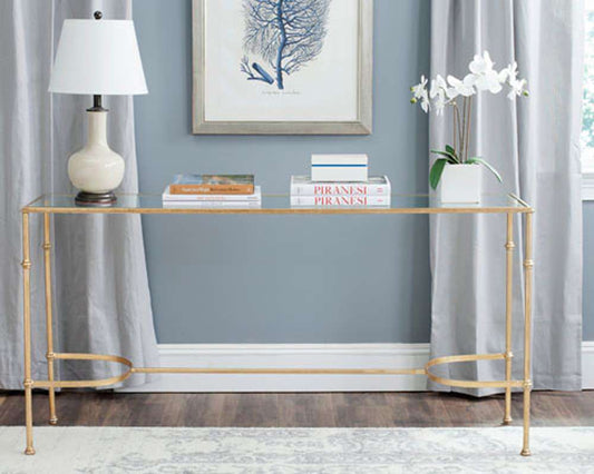 Safavieh - Lucille Console - Gold - Clear - FOX2548A veiw 2